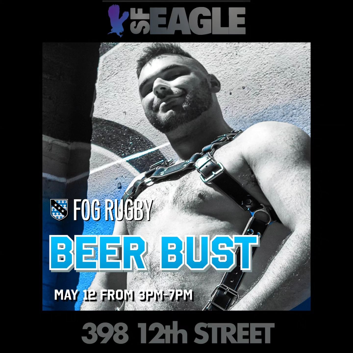 Don't miss it! Our last fundraiser before heading off to Rome is this Sunday at the SF Eagle! 3-7pm this Sunday, May 12. Come see us 😘 

#fogrugby #rugby #igr #igrclubhouse #rollfogroll