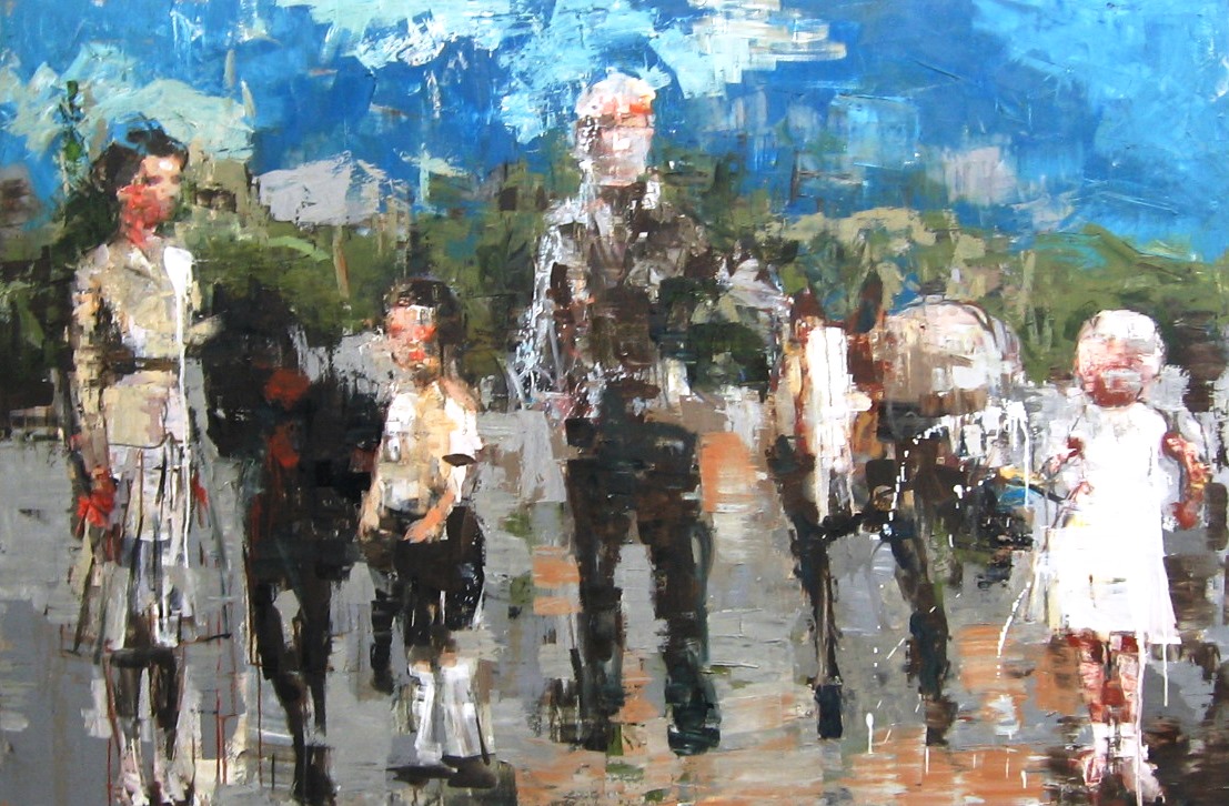 Rimi Yang- Family with Ponies c.s- 72x48.JPG