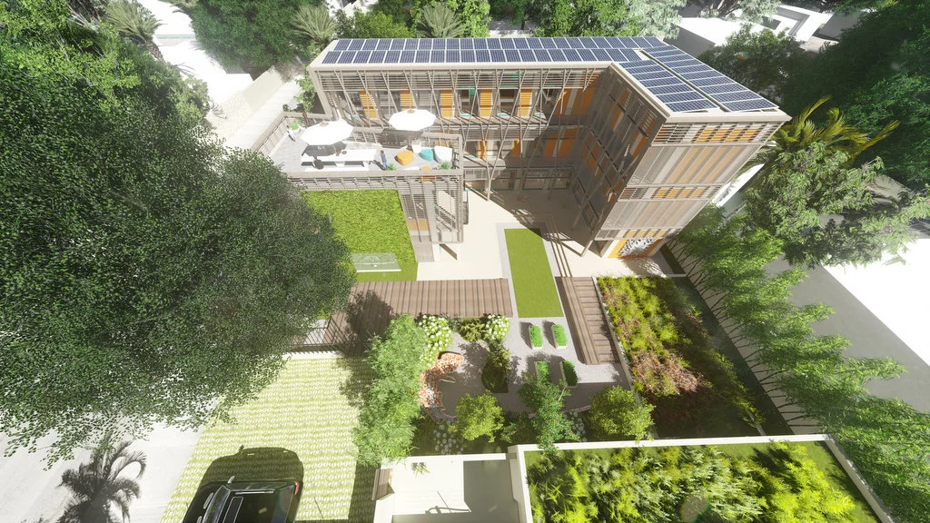 Artistic rendition of completed building