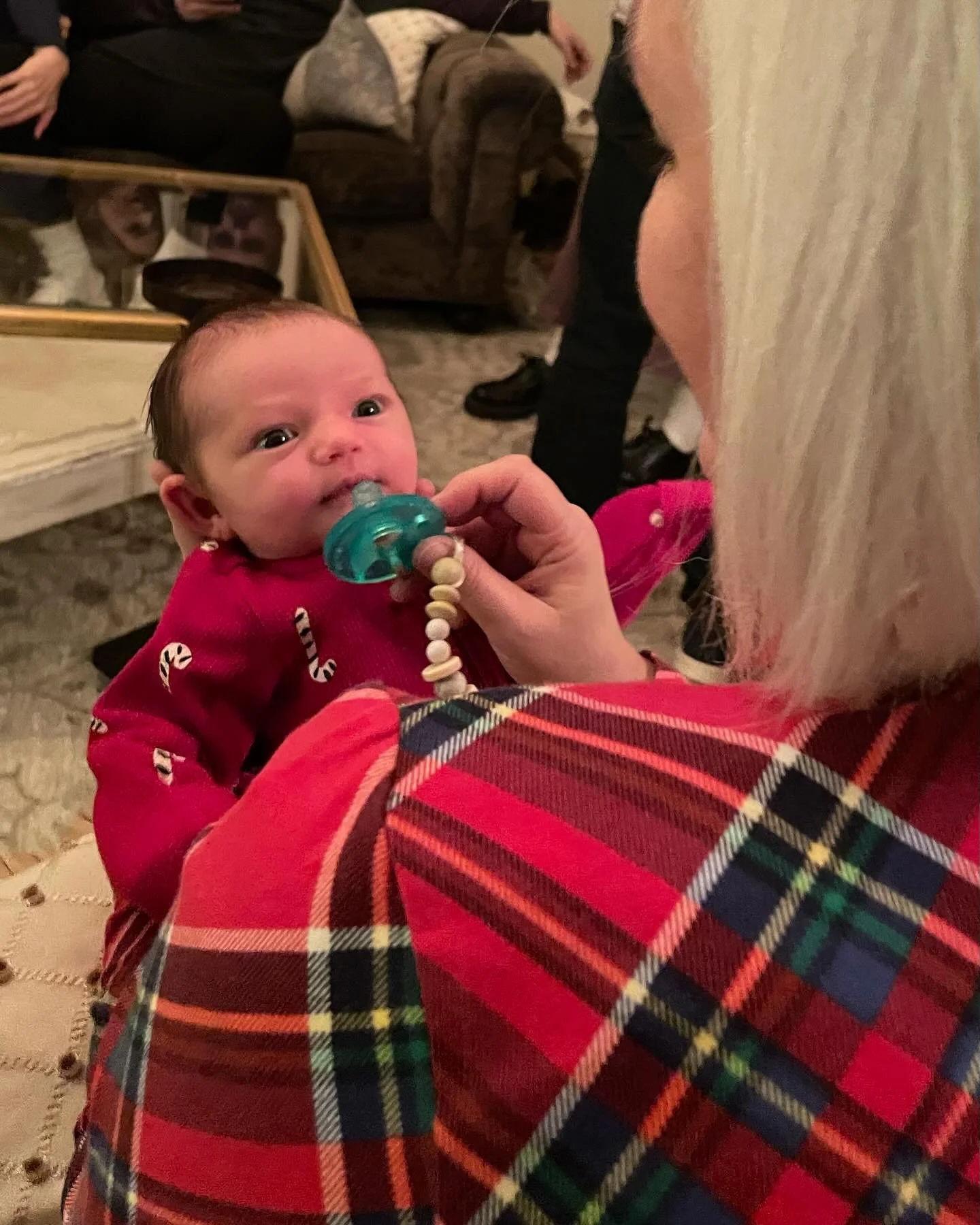 Would you just look at this beautifully perfect, early Christmas present @talmagethayne and @maryg_thayne gave us this year!  Welcome to our world Paisley Jane.  December 1st is a new holiday for us all.💕😇🎄