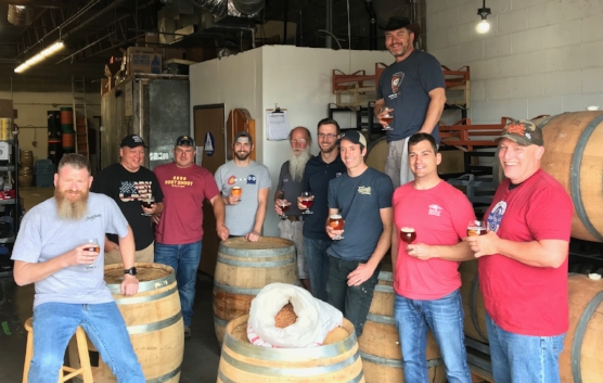 Next Peak brew day at Strange Craft