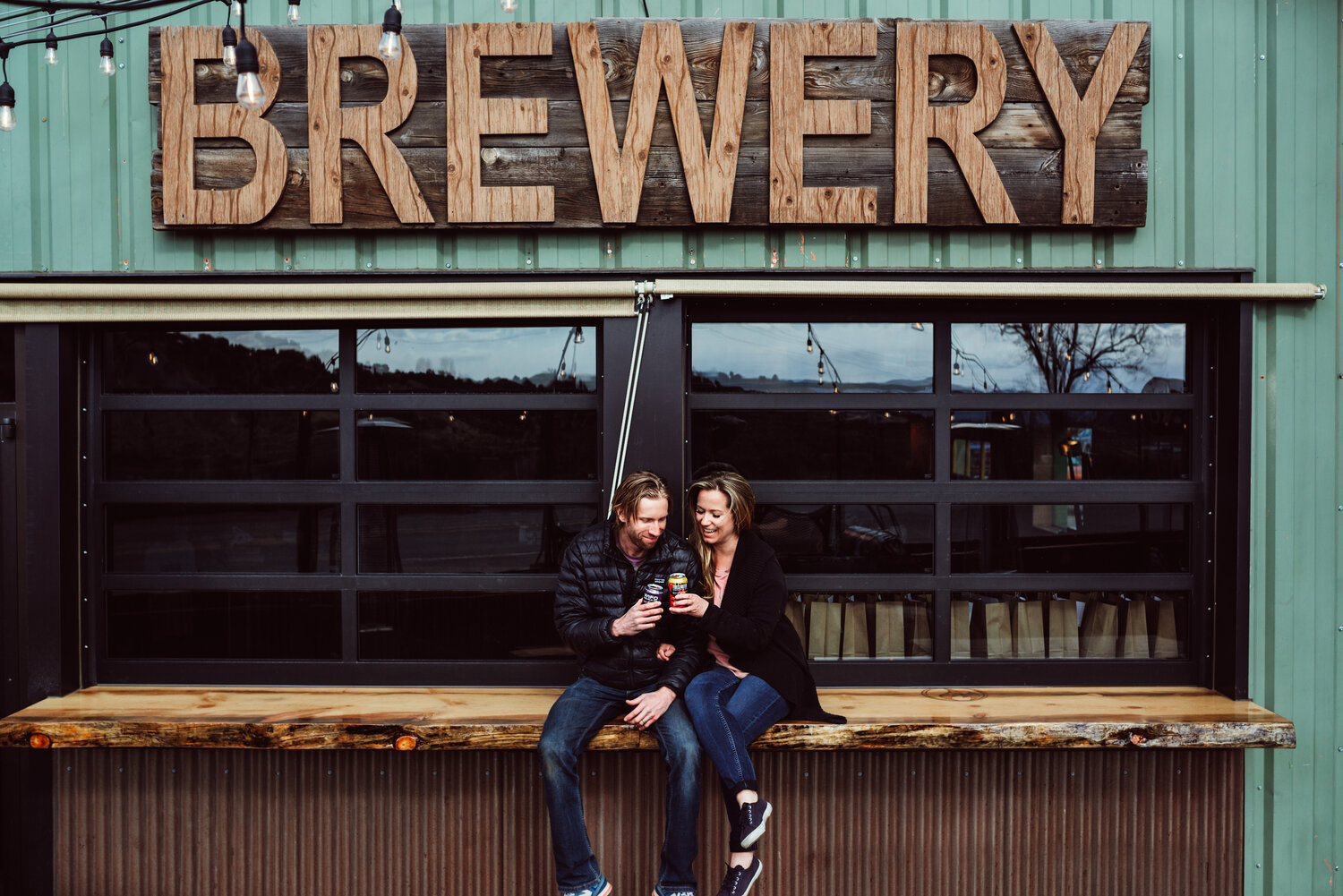 Bonfire Brewing owners Andy and Amanda Jessen