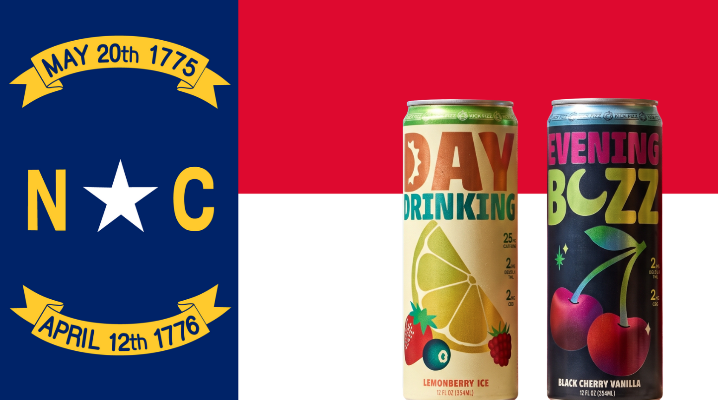 Kick Fizz Hemp Beverages Enter North Carolina