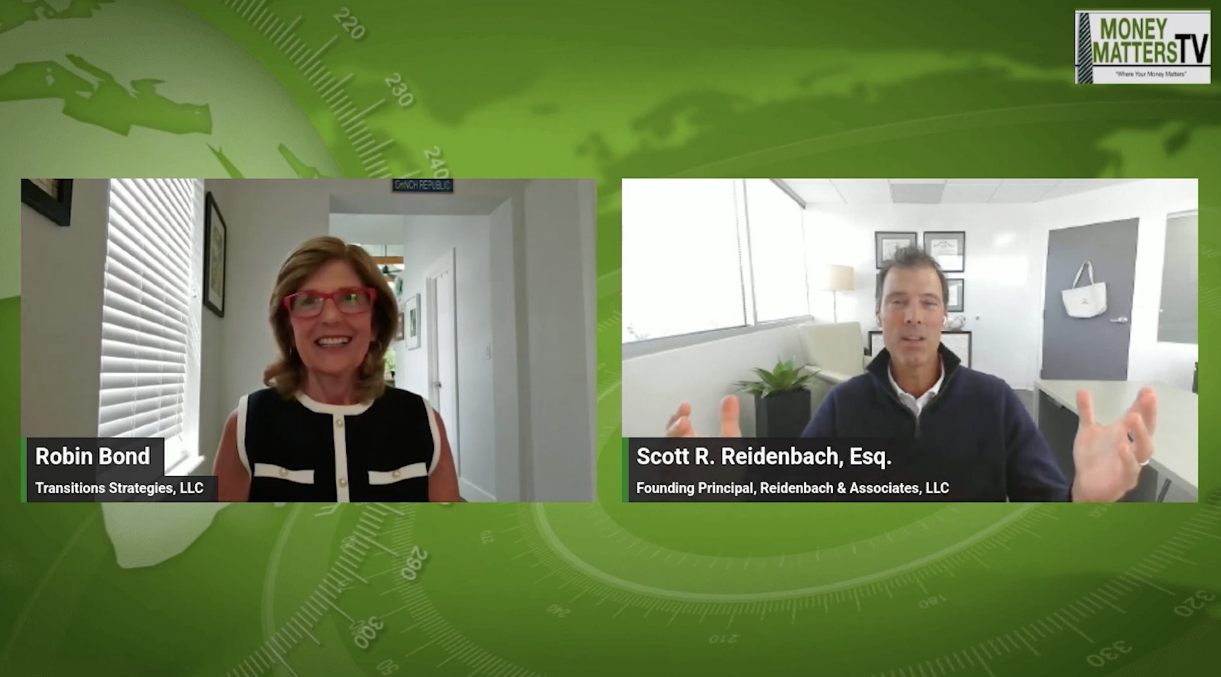 interview style headshots of two lawyers talking