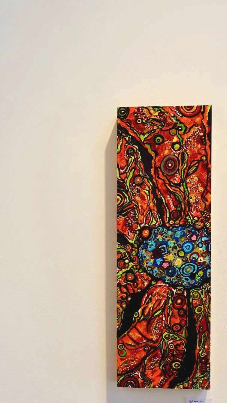  So it goes   oil on birch     2016    8’’ x  24’’ 