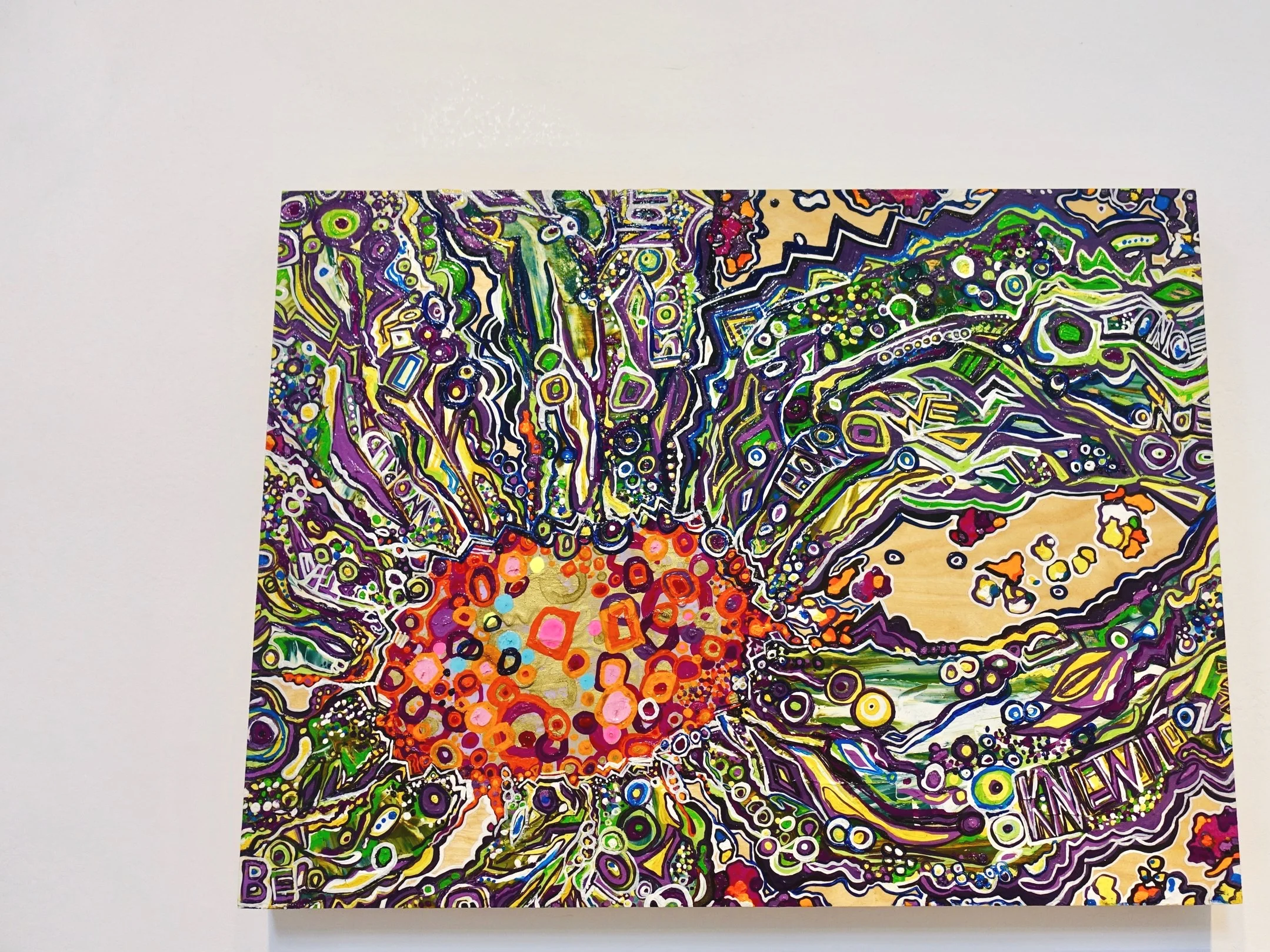  The world is not how we once knew it to be   oil and acrylic on birch     2016    24'' x 18'' 