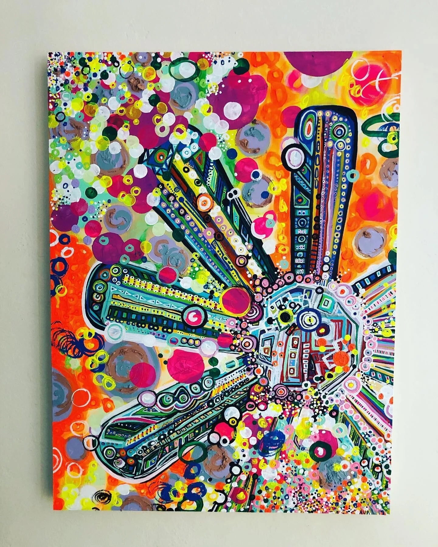  doesn't mean that much to me to mean that much to you    oil and acrylic on homemade women box    2’ x 3’    2019 