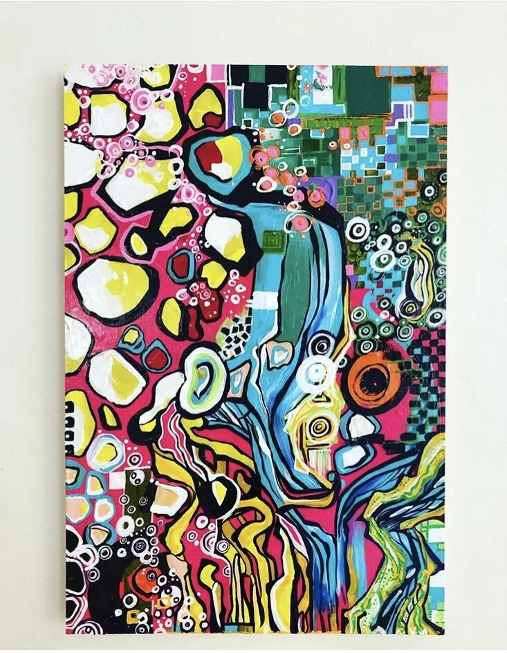  Same as always    Oil and soft body acrylic on birch box    2019-2020    16’’x 24’’       