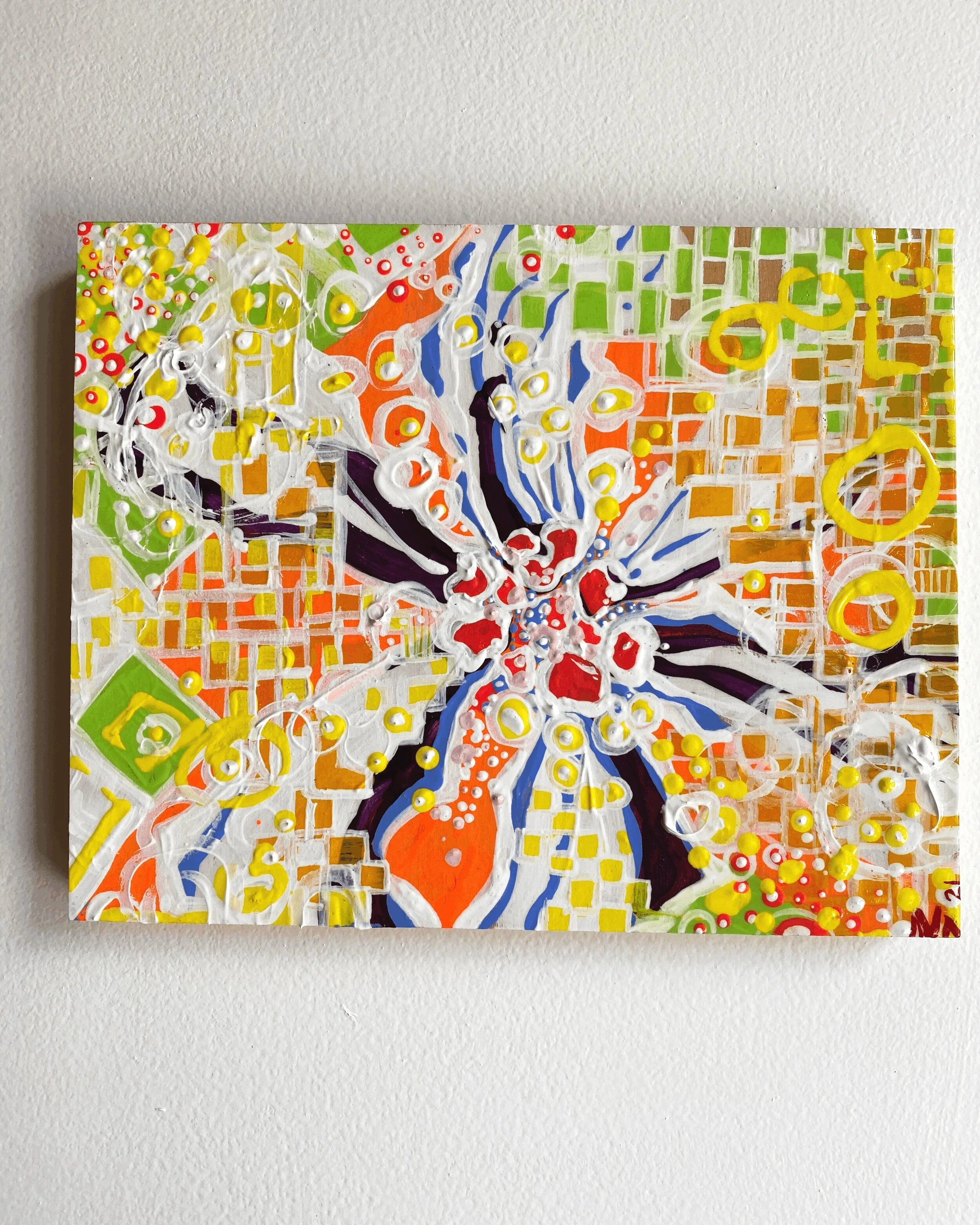  the leftovers    2020    5’’x7’’    acrylic on birch 