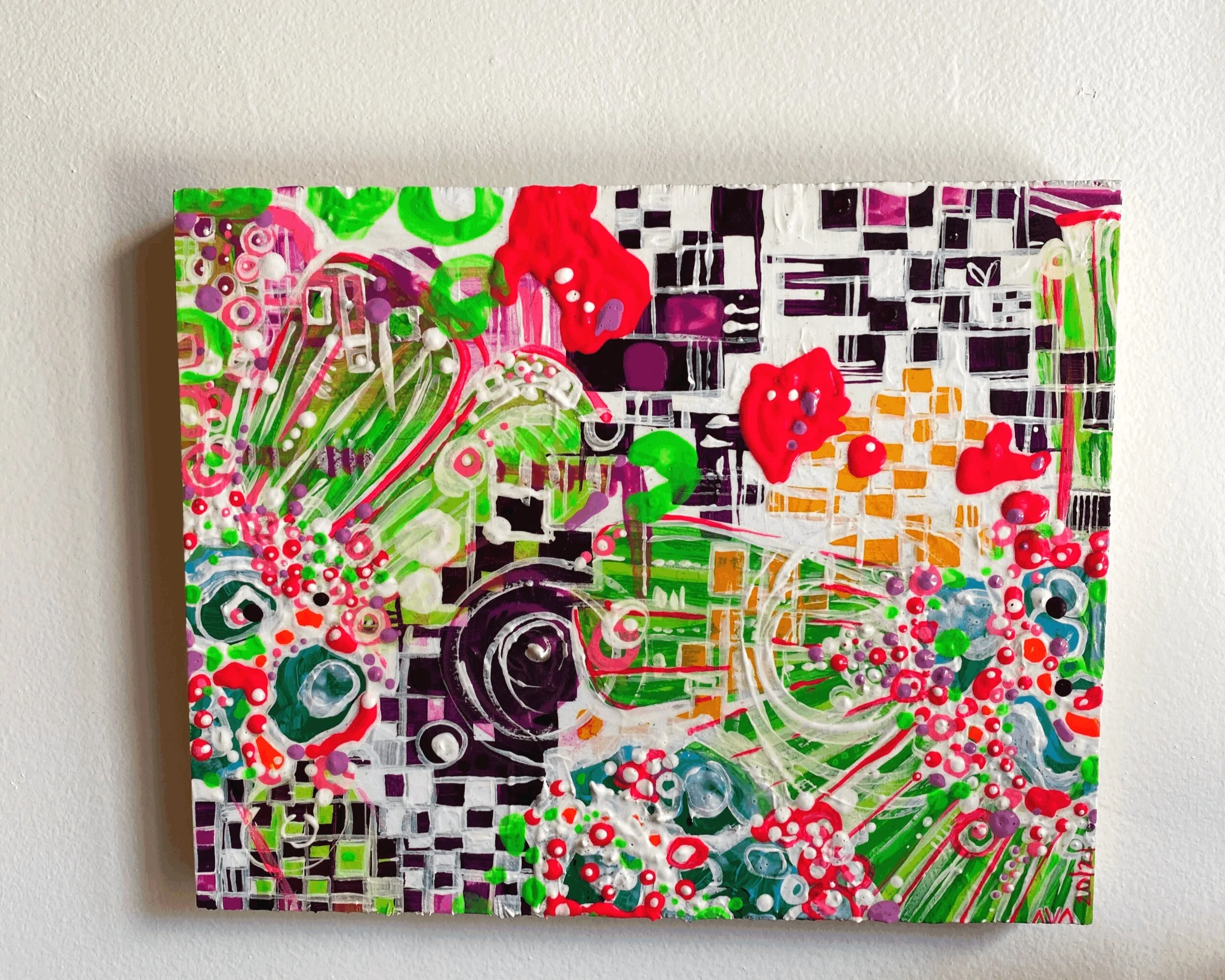  the leftovers tooooo    2020    5’’x7’’    acrylic on birch 