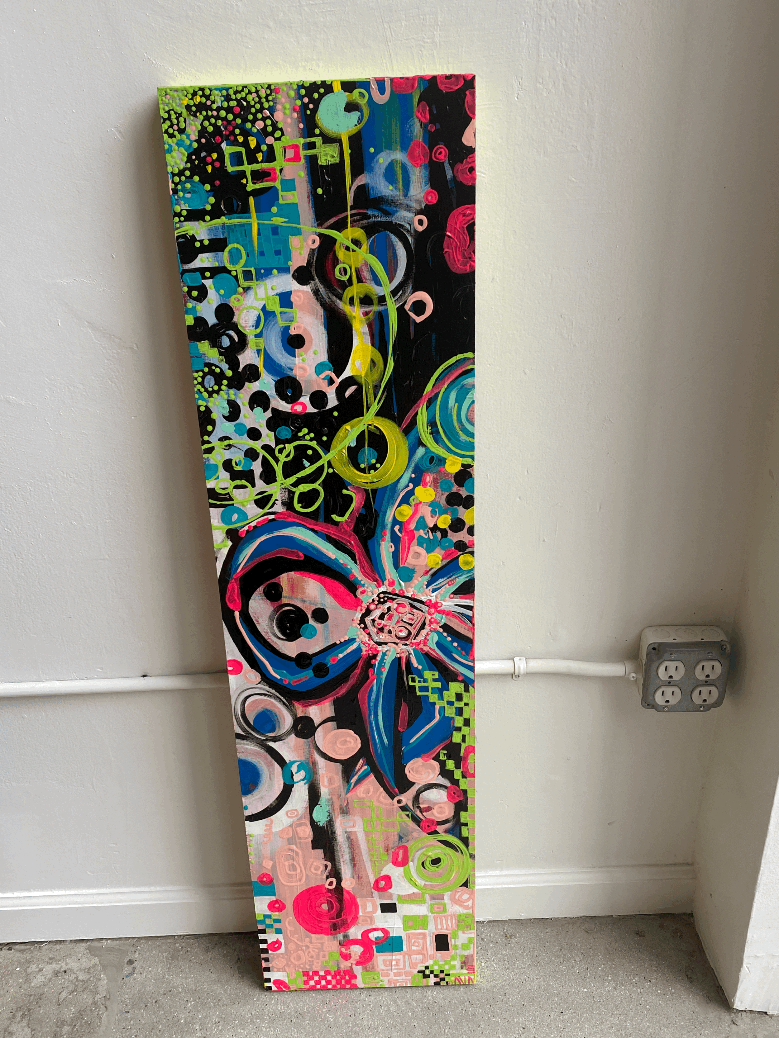  I do just hate you    acrylic on homemade wooden box    1’x3.5’’    2019-2021 