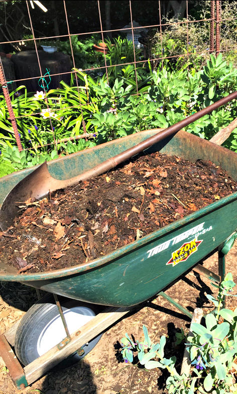 Ready to spread compost