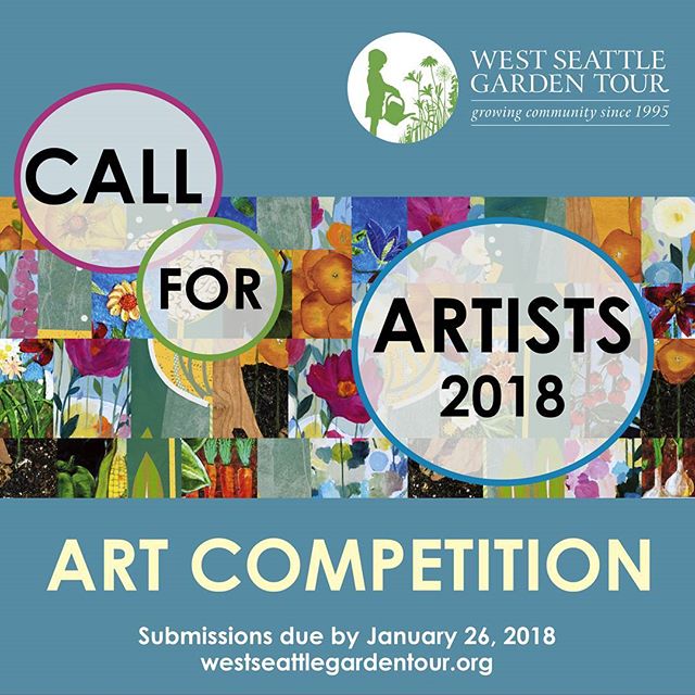 Got talent? Think about entering the West Seattle Garden Tour 2018 Art Competition. Submissions due online by Jan 26. Get all the details at the link below, and please share with your artist communities! http://ow.ly/pDaV30gYo85 #seattle #callforarti