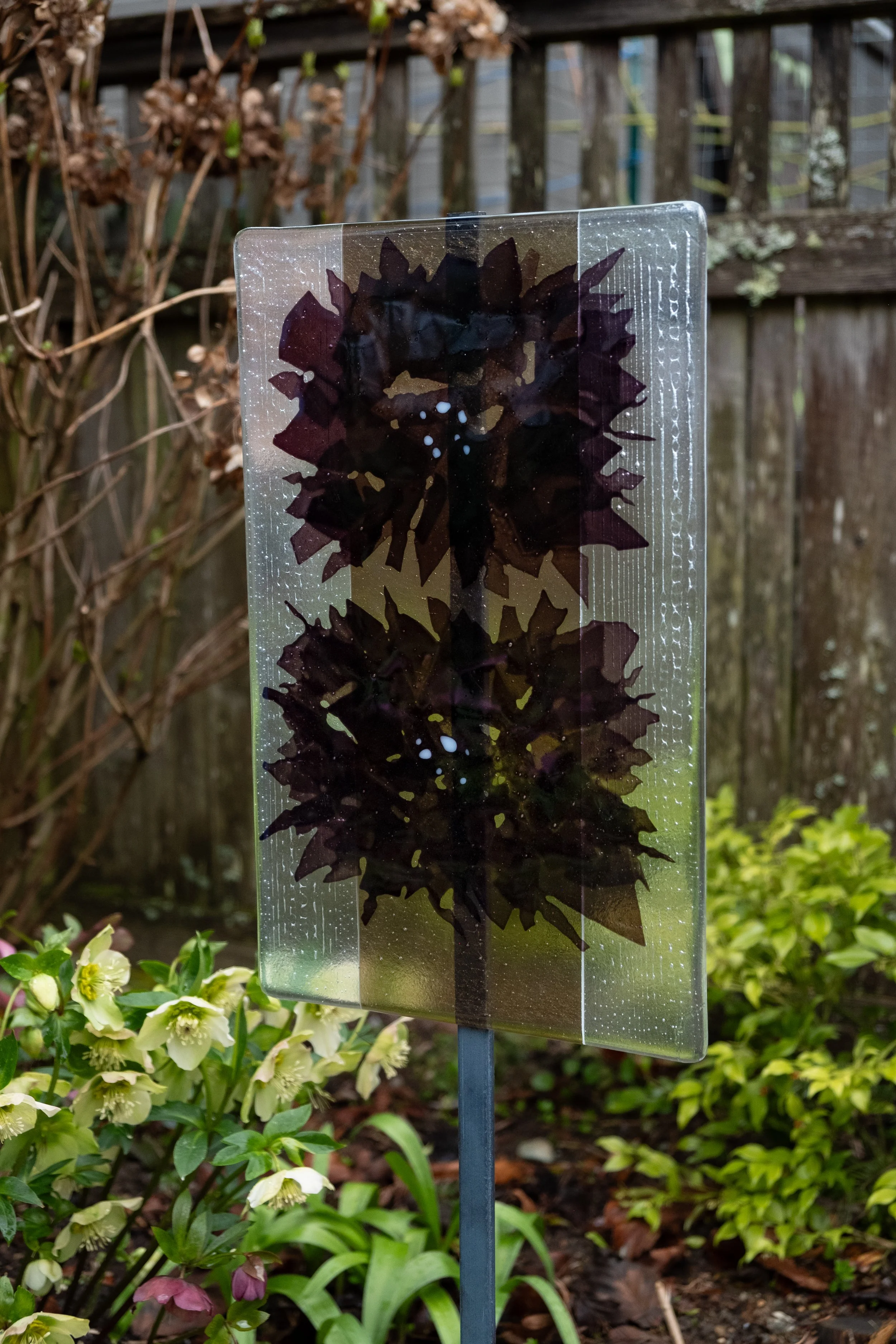 Fused Glass Garden Art