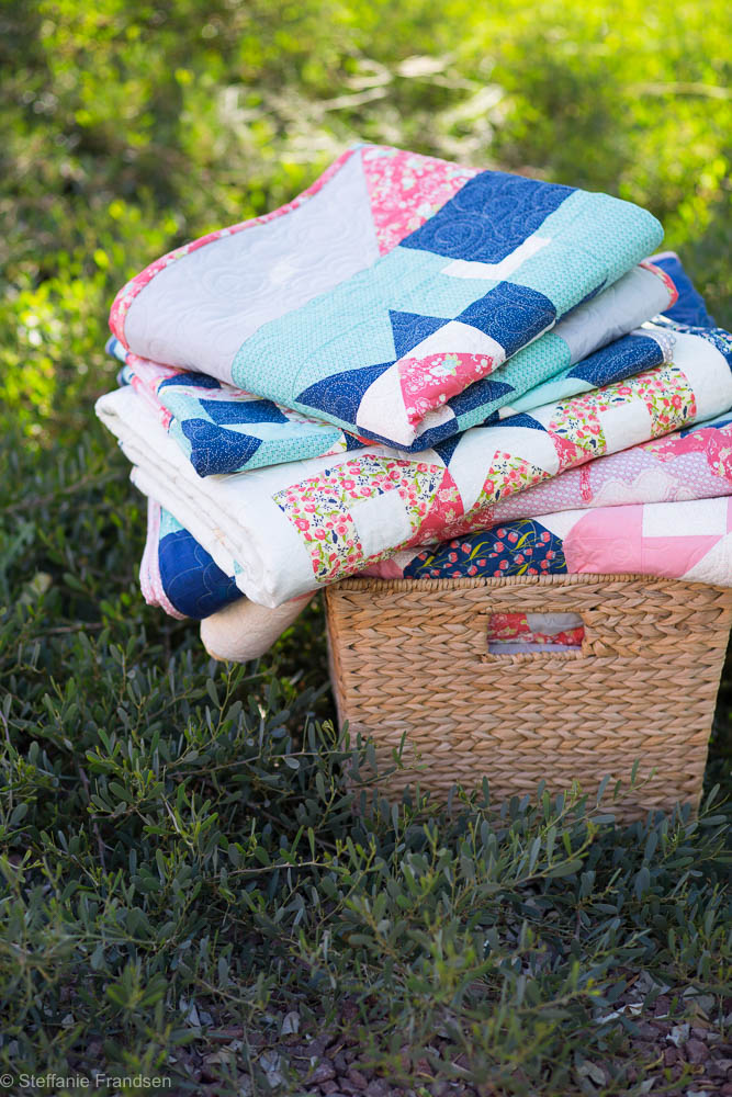 All photo credit to Steffanie Frandsen and quilting by Tricia Clayton