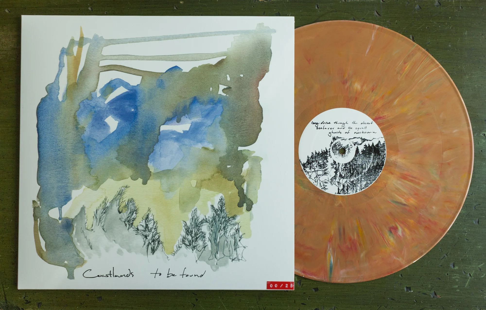 To Be Found, album cover and illustration on vinyl