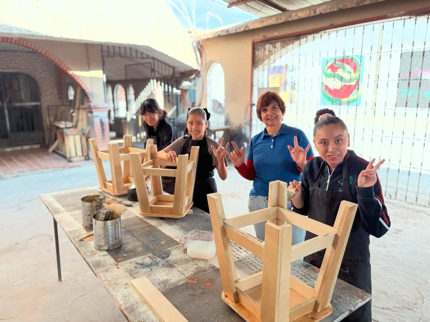 Our Vocational Training Ministry offers classes in carpentry and sewing for our deaf students at Instituto Isa&iacute;as 55! 🤟 Please pray for us as we look for new ways to expand this area of ministry.
