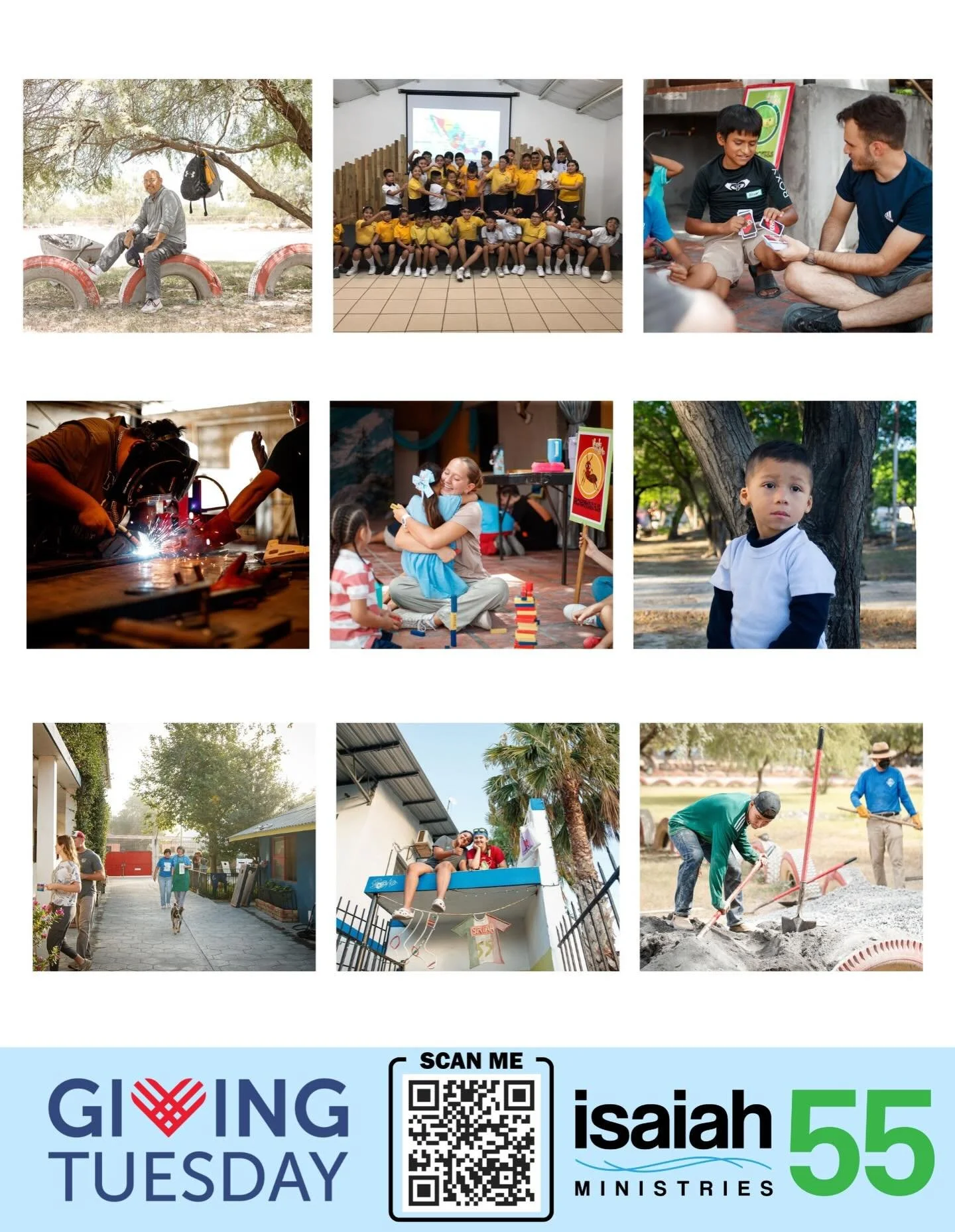 Today is the day! Giving Tuesday! We would like to say thank you to all of you who give to Isaiah 55 Ministries. Whether it be through your finances or through prayer, this ministry could not be without your support! Thank you for giving generously a