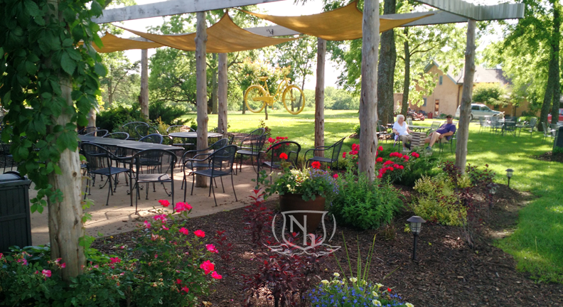 The outdoor patio keeps it cool