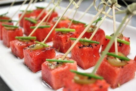 SWEET & SAVORY WATERMELON BITES