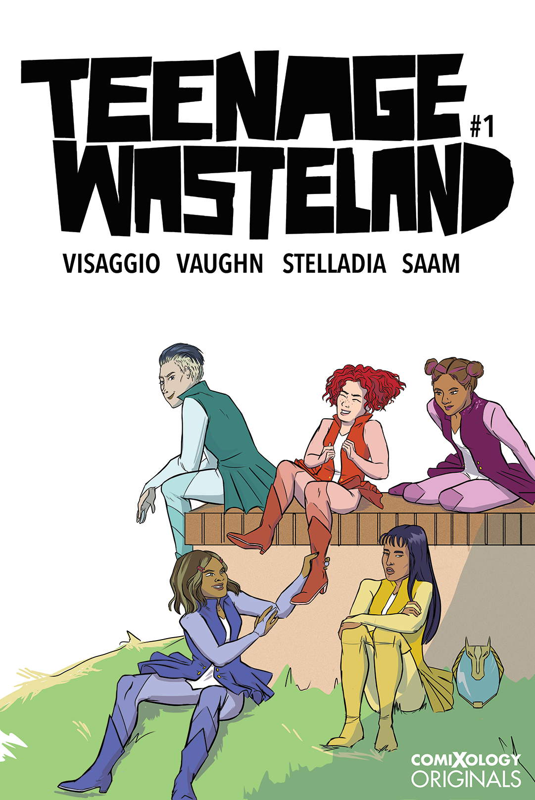A comic written by Magdalene Visaggio, art by Jen Vaughn, colors by Stelladia, lettering by Zakk Saam. Published by comixology Originals. Buy here!