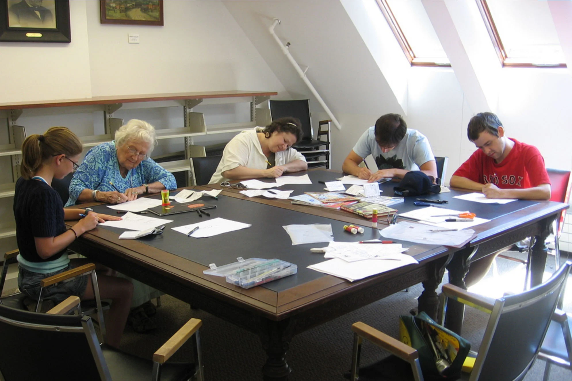 Comics workshop at a New Hampshire’s Woodstock Bookstock Festival
