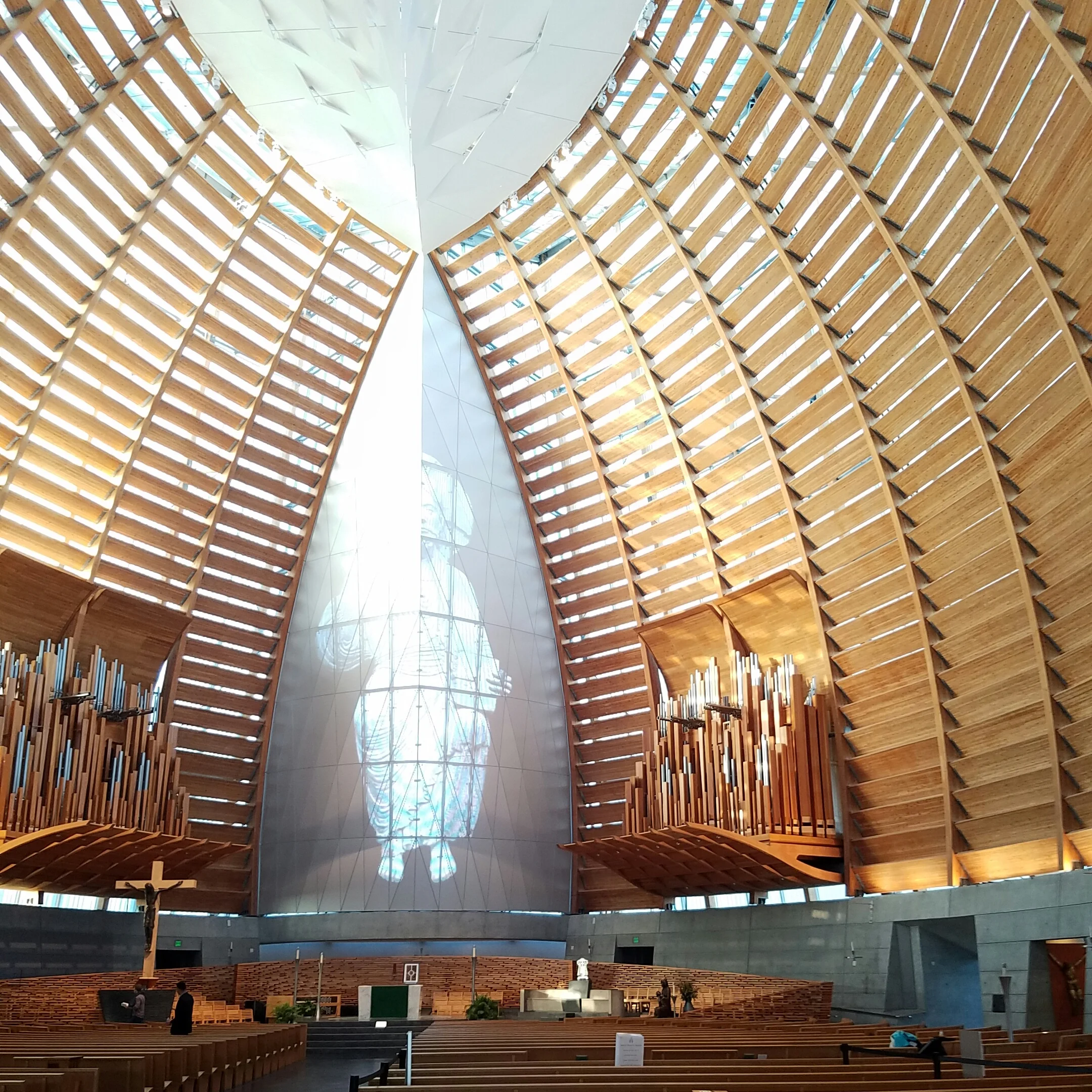 Baptism of my godson was held at the awe inspiring Cathedral of Christ the Light - Oakland