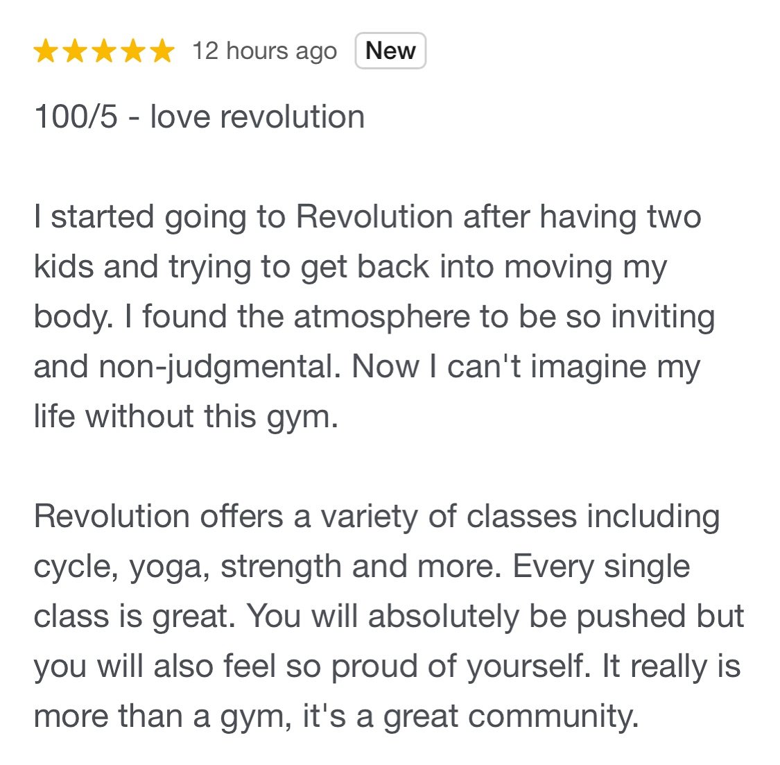 🥹🥹🥹not sure whether to happy cry or blush at this Google review! While Revolution is all about Yoga, Cycle and all things relating to physical wellness (&amp; in turn, mental wellness!)&hellip;.we really like to say we&rsquo;re in the PEOPLE busin