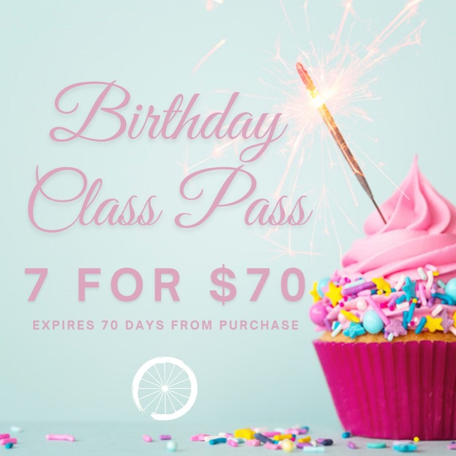 Just in case you hadn&rsquo;t heard, Revolution is turning 7! Grab your 7 class pass for $70 this week! 
✨💚🧁 Another great deal: for the first 10 people, Revolution Year Membership is just $777!