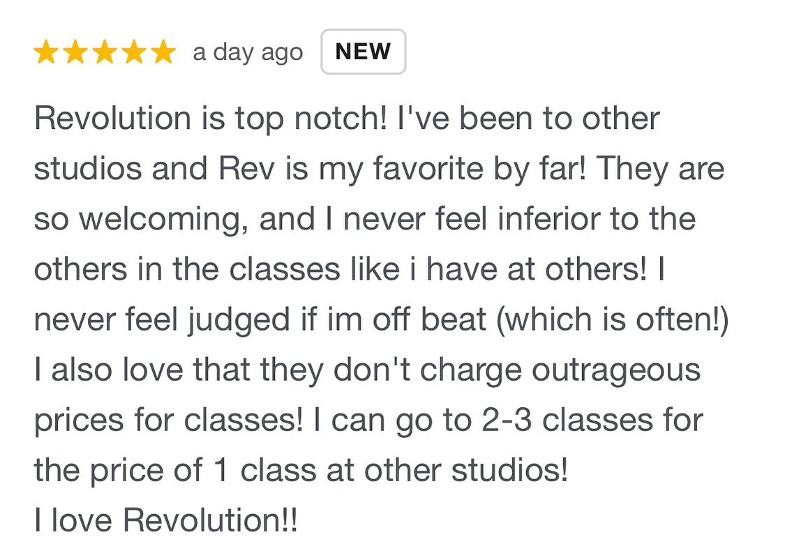 💚💚💚
.
#reviews #revolutionsiouxfalls #fitnessstudio #siouxfallsyoga #siouxfallscyclestudio #siouxfallsspinclass