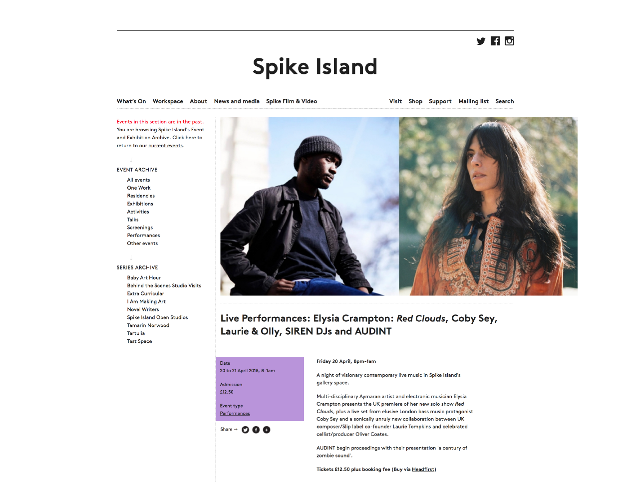 Coby Sey Spike Island