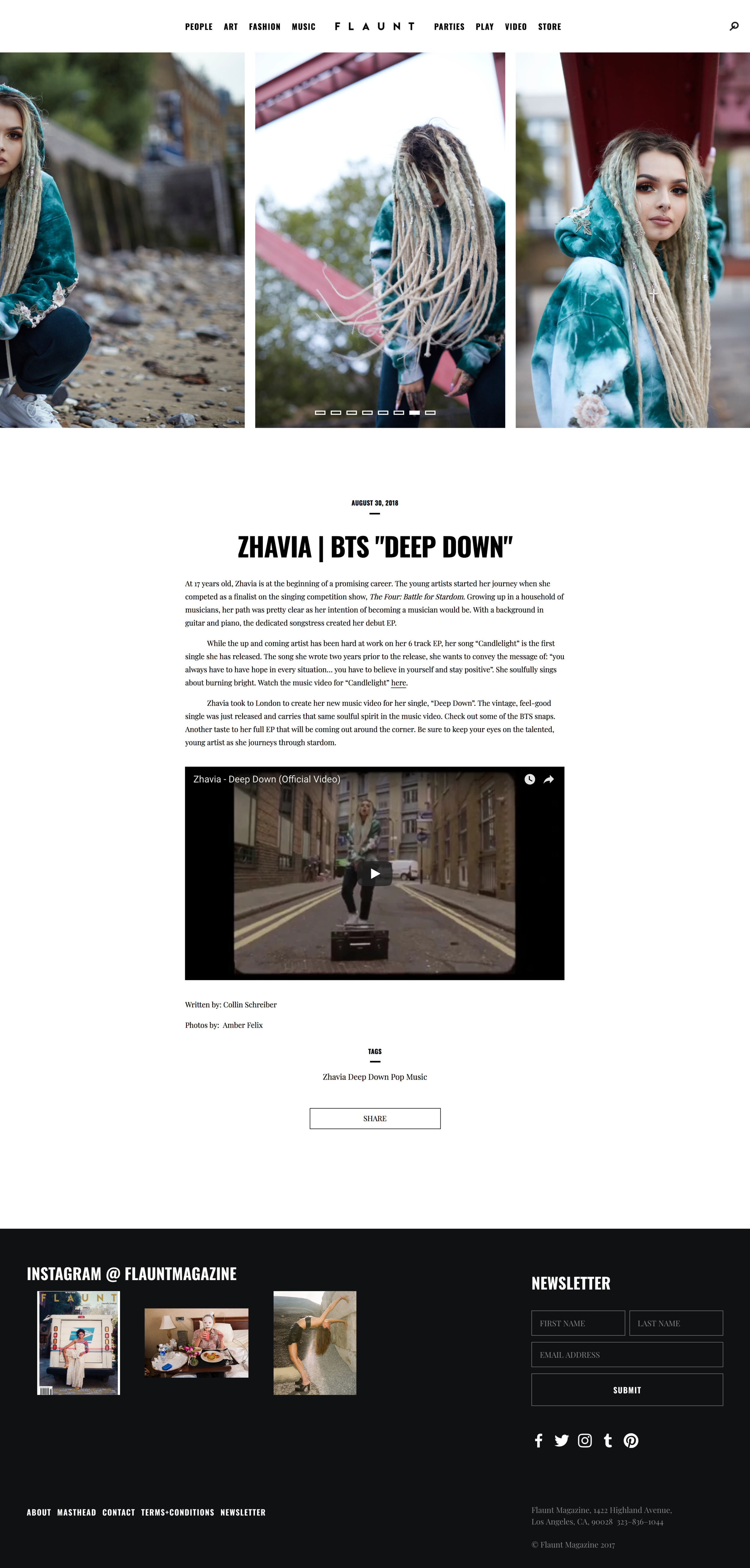 Flaunt Magazine - Zhavia Ward