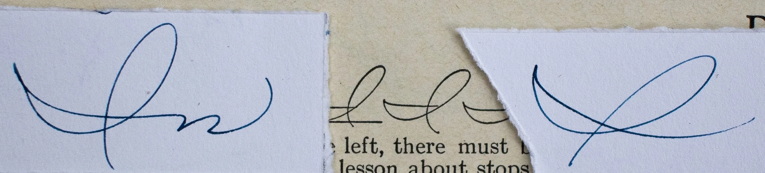 Correcting the slant on my capital I.
