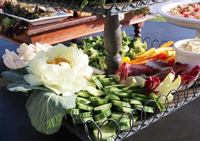 With summer here we love a good veggie board with lots of colorful, locally grown veggies and all the dips! 🥒🥕🥦 #ThymeintheRanch