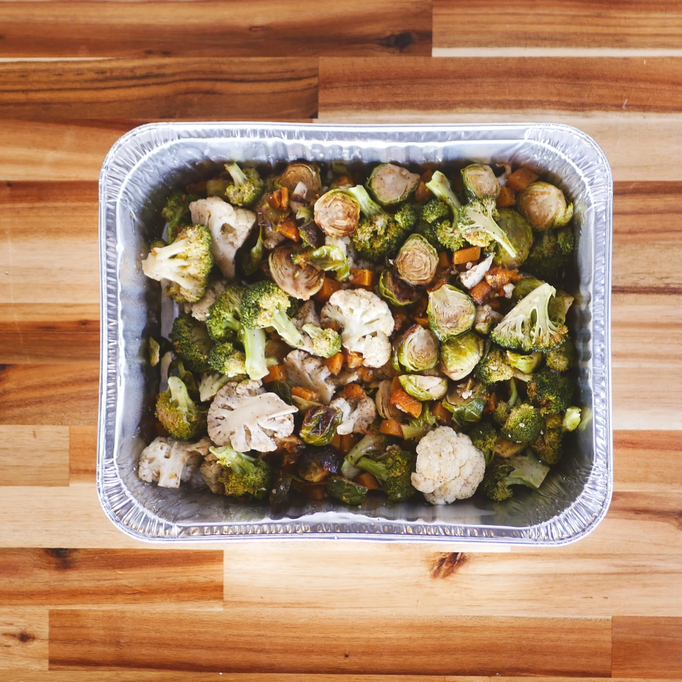 Roasted Winter Vegetables (Broccoli, Brussels Sprouts, Cauliflower, Butternut Squash)