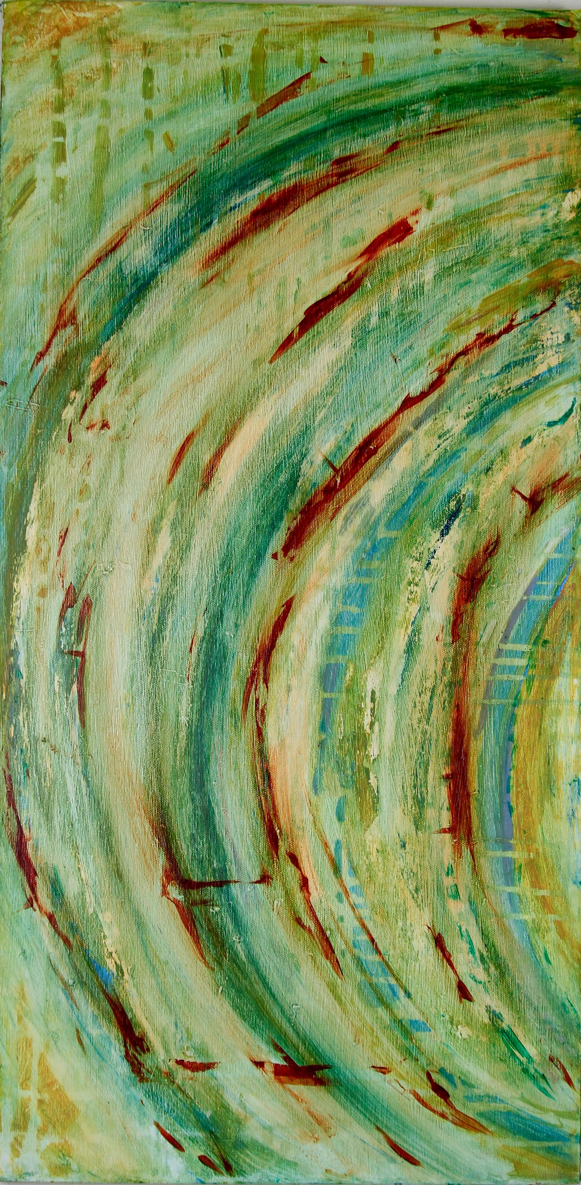 Nuwa Acrylic on Canvas 15”X 30” *available
