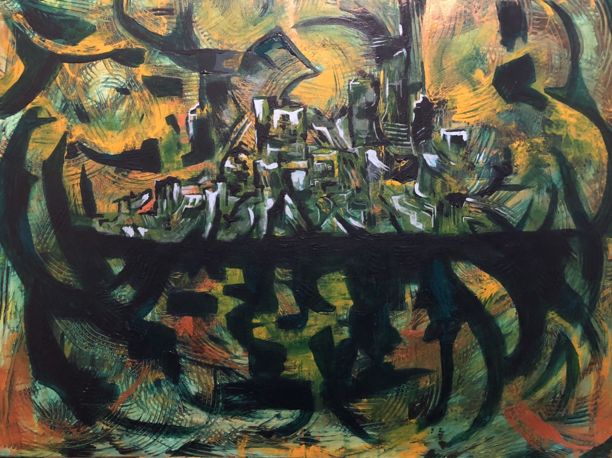 Altamira Acrylic on Canvas 40”X 30” *available