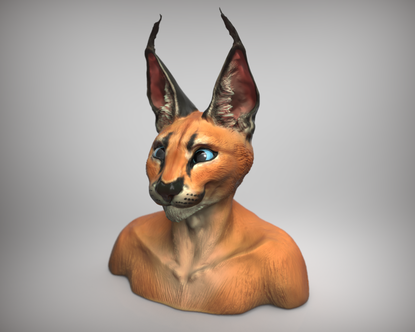 Caracal Bust