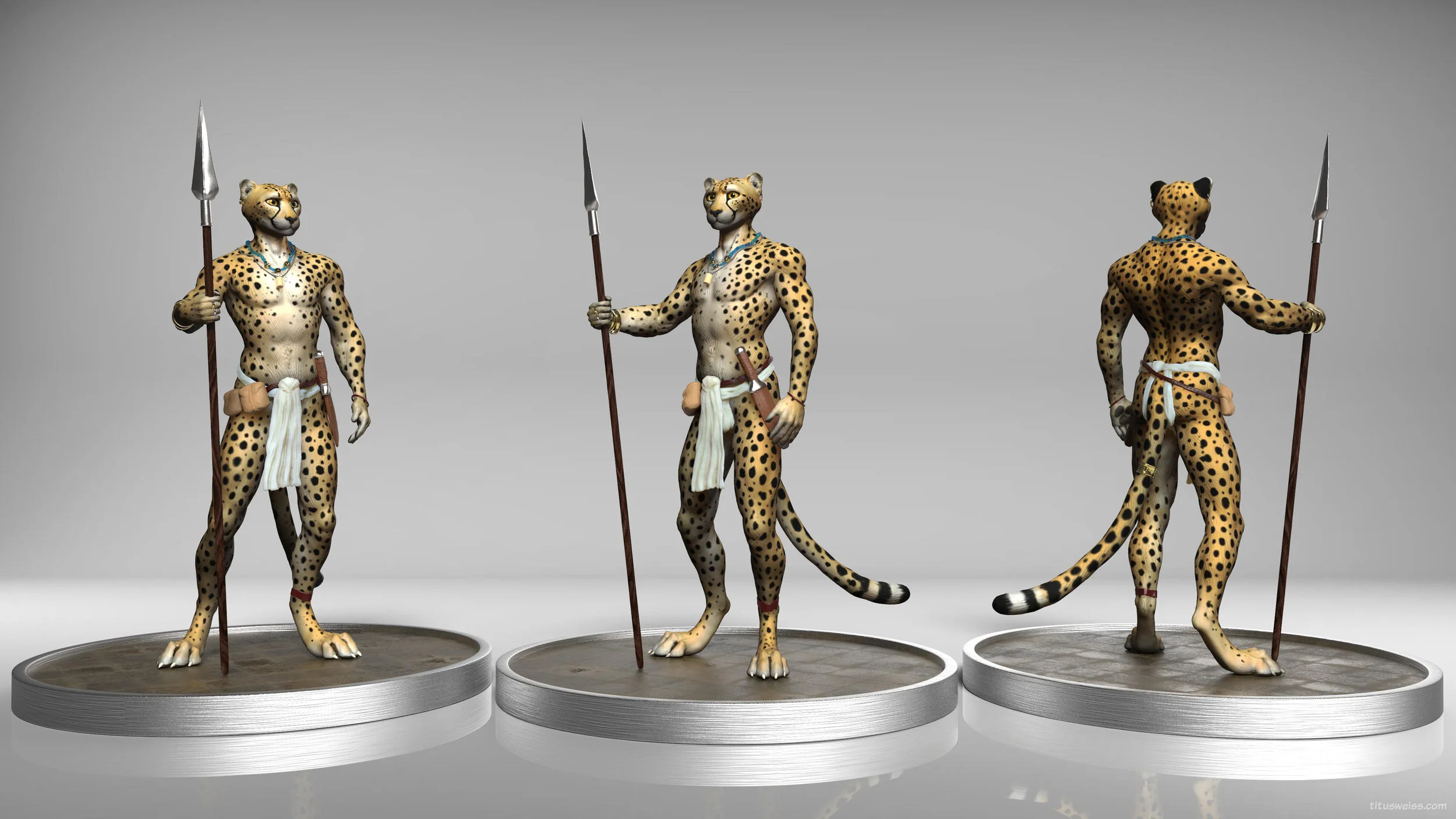 Tribal Cheetah Sculpt