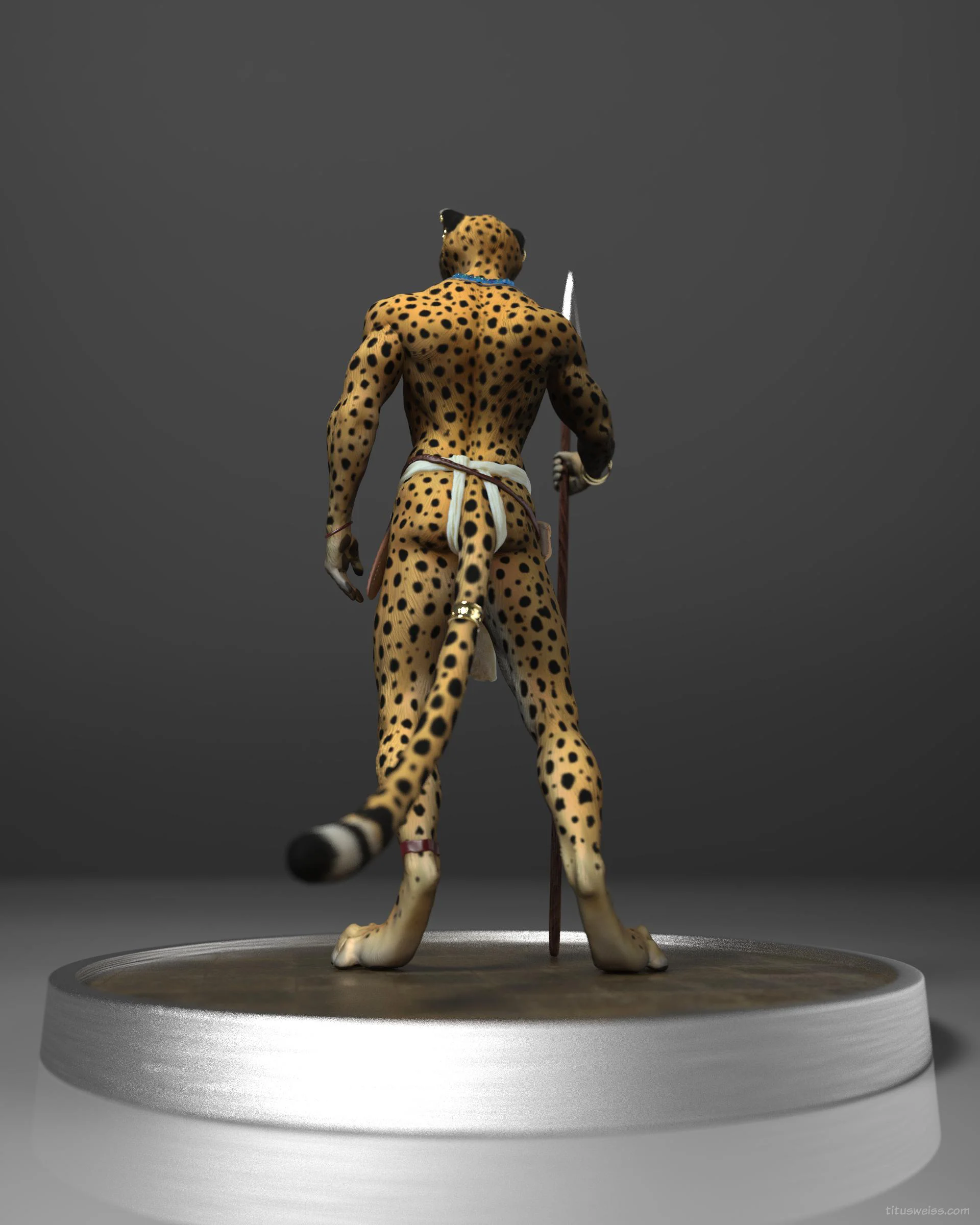 Tribal Cheetah Sculpt Back