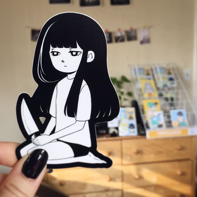 I made some stickers! 🔪🔪🔪
I&rsquo;ll have this #knifegirl at harucon this Friday and Saturday. They&rsquo;ll also be up on my shop next week!
#sticker #knife #girl #illustration #artistsoninstagram #harucon