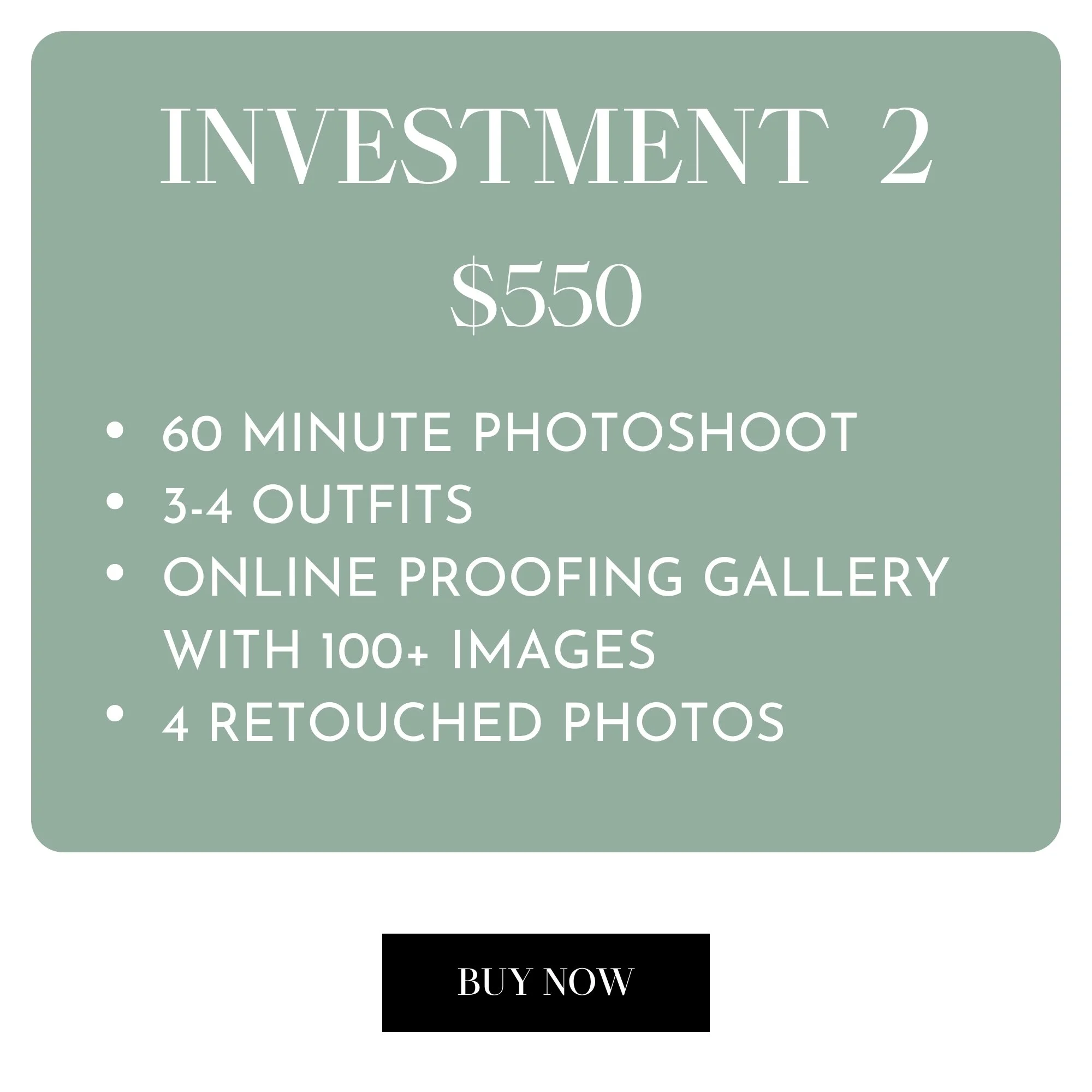SENIOR PORTRAITS - Investment #2 - (60 minutes)