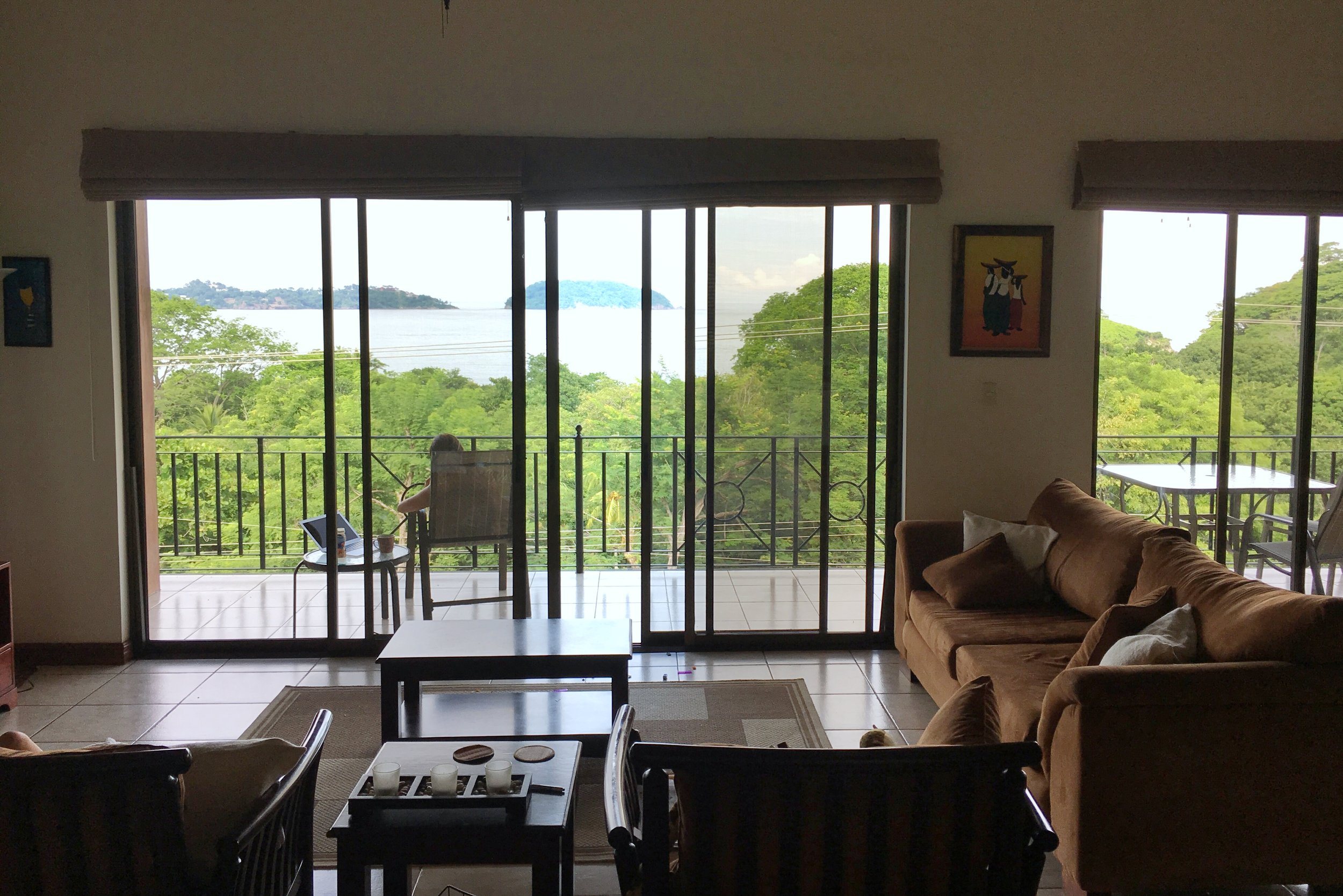 The inside of our first home in Costa Rica. 