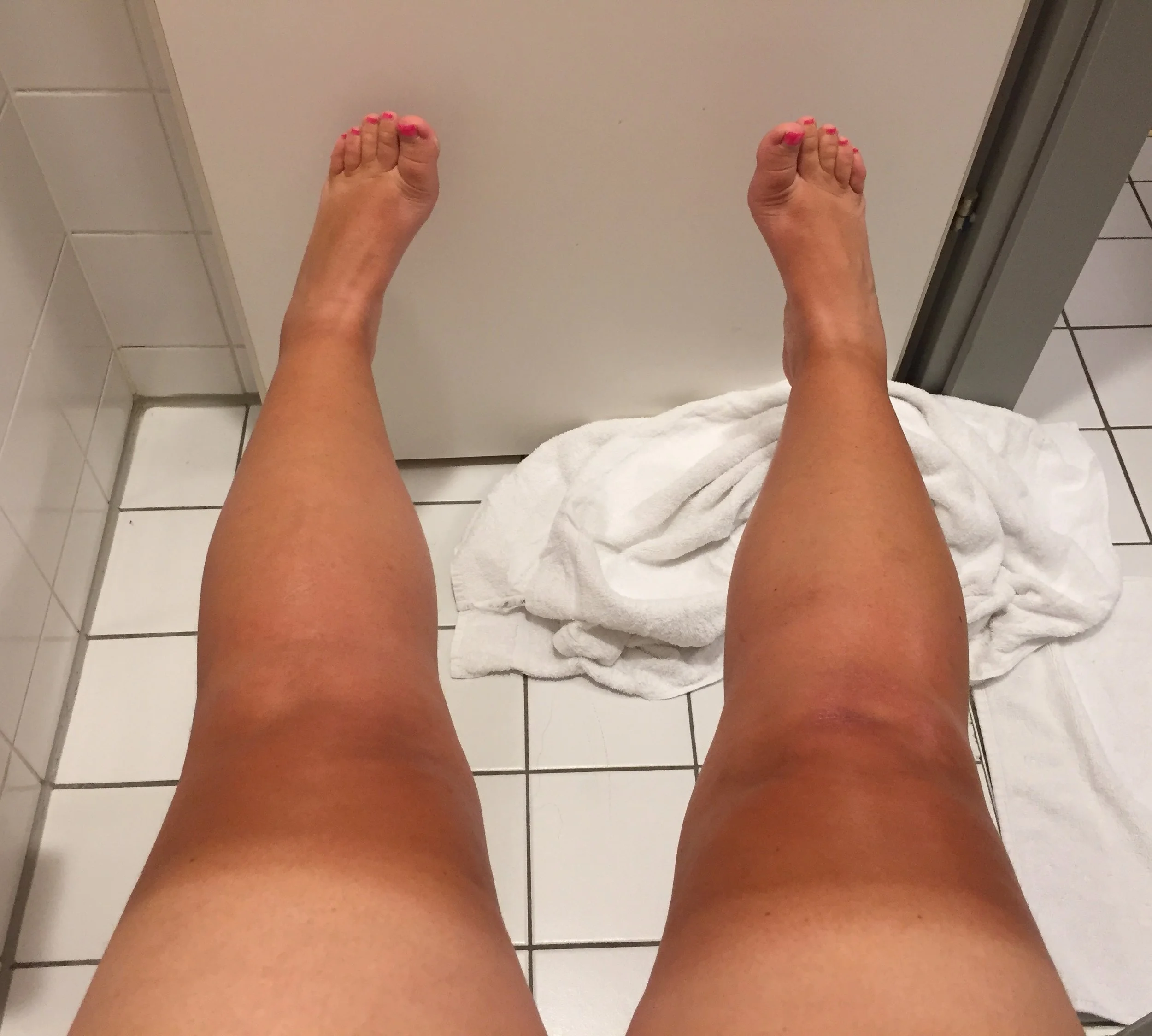 the tan lines....