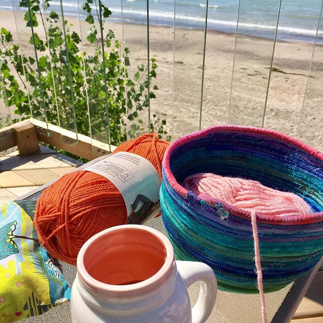 Beach crafting life on the Canadian shores of Lake Erie - happy Sunday, eh?