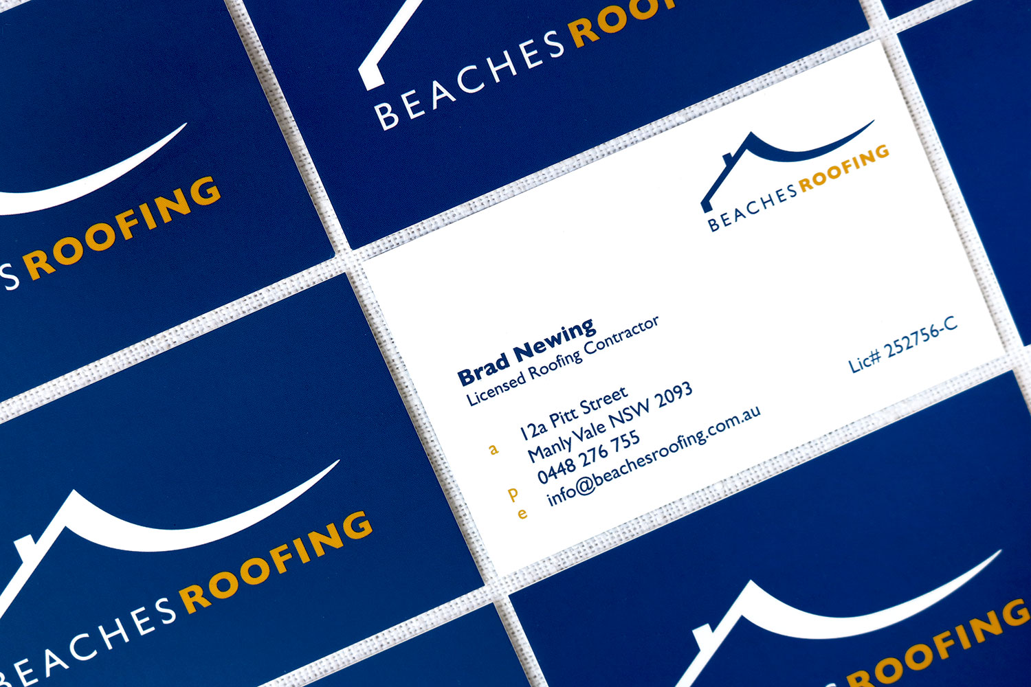 Beaches Roofing Business Cards