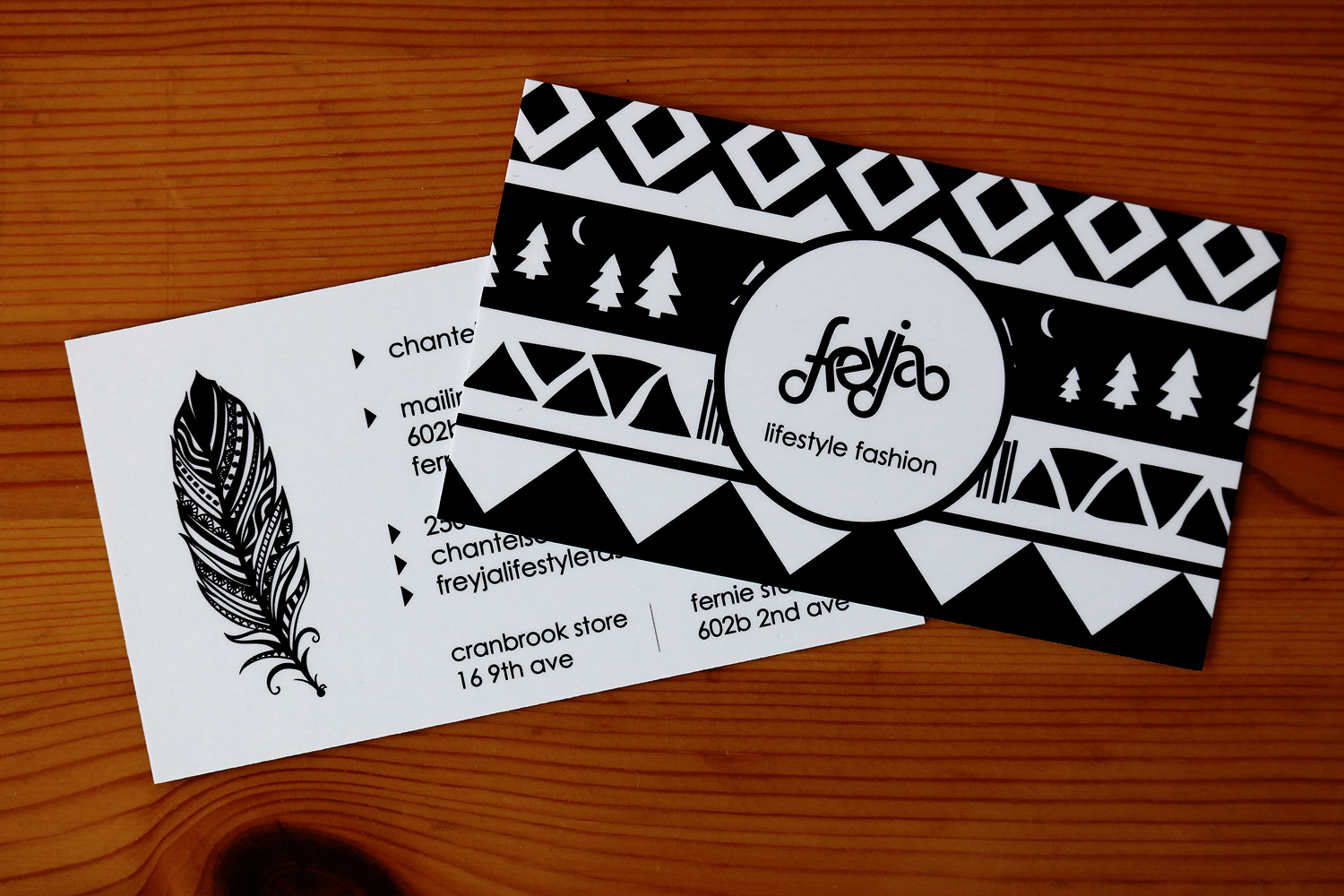 Freyja Lifestyle Fashion Business Cards