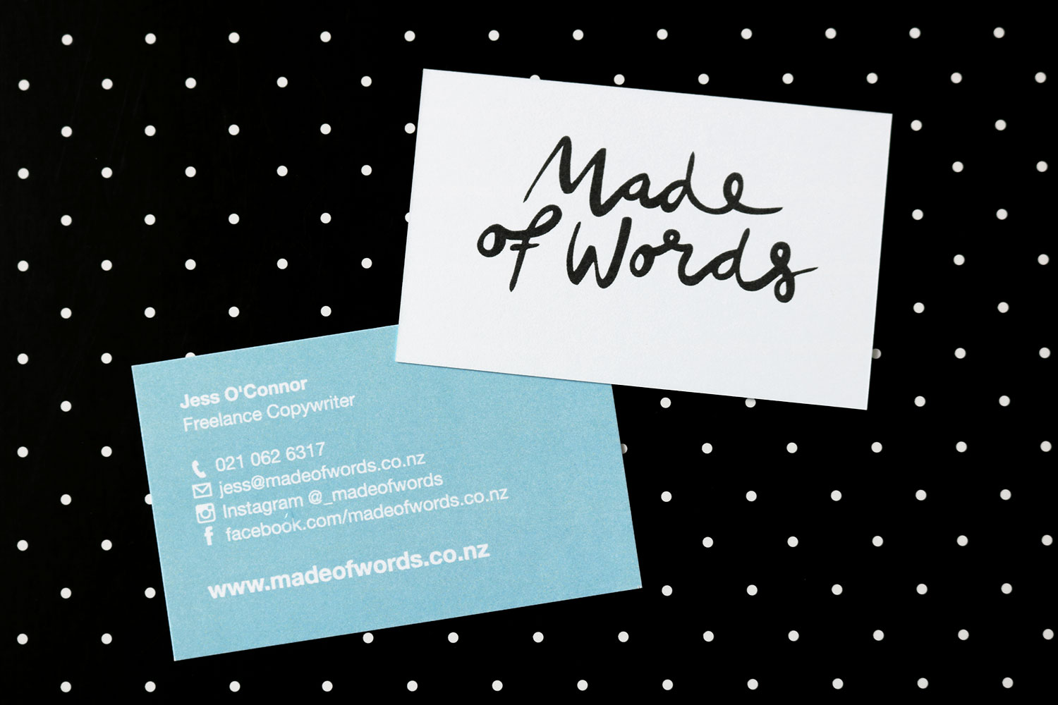 Made of Words Business Card