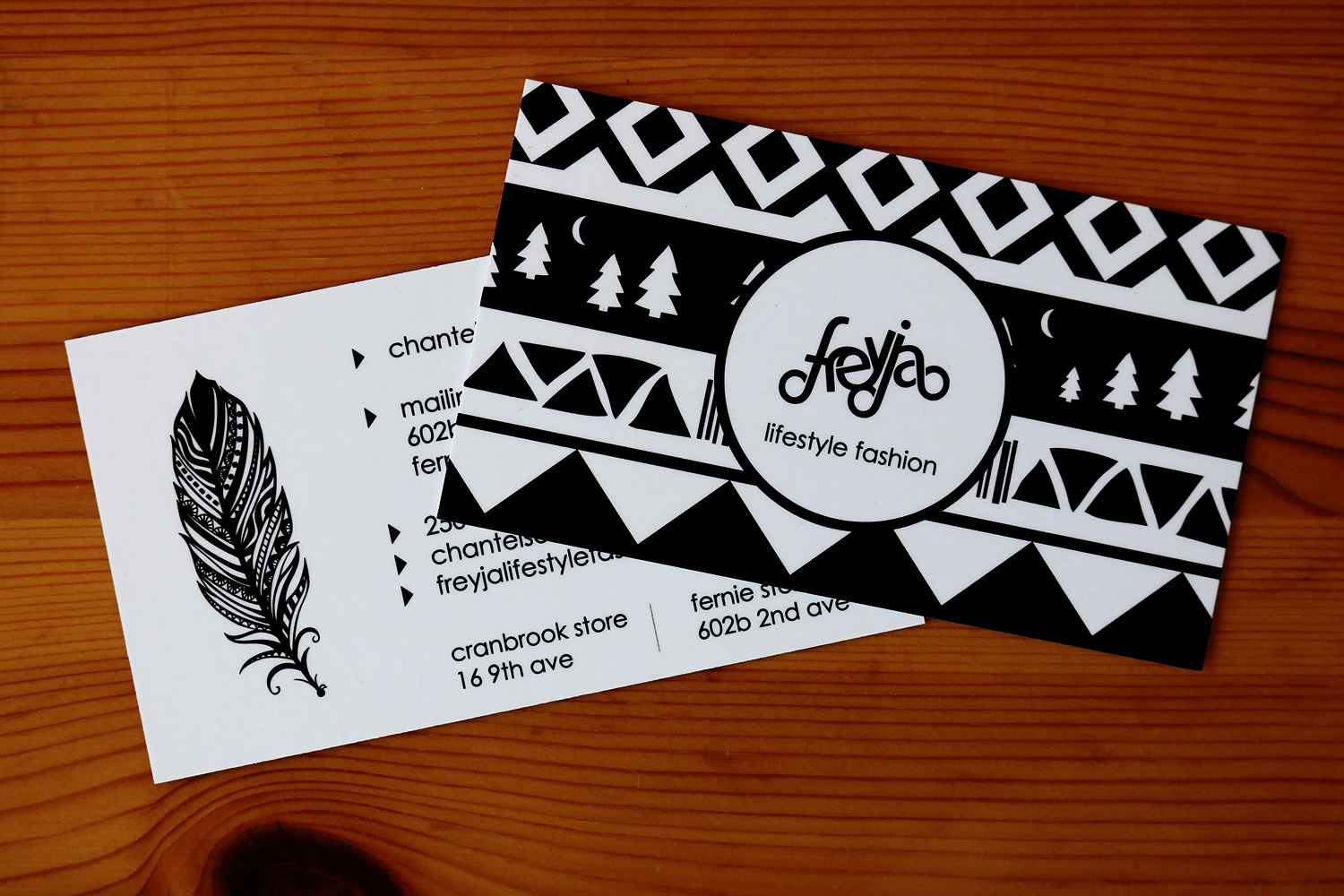 Freyja Lifestyle Fashion Business Card