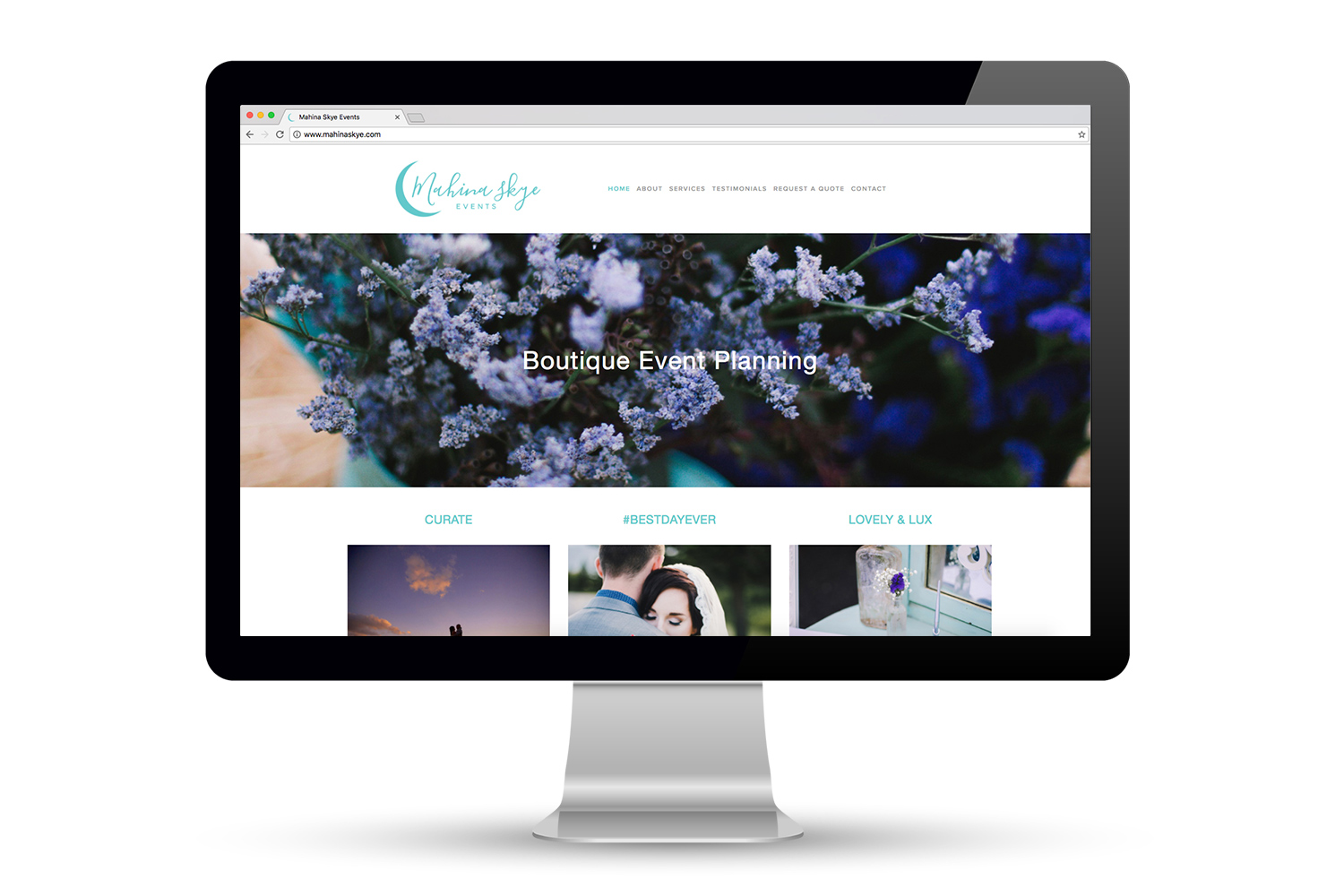 Mahina Skye Events Website Design